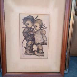 Hummel Charcoal Drawing Original 