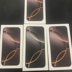 3 iPhone 16 Pro & Pro Max ( Fully Unlocked)