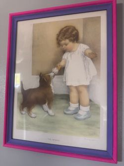 "The Reward" Vintage Framed Art Print