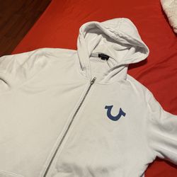 White True Religion Zip Up size M