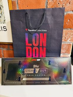 Topps F1 'Lights Out' 75th Anniversary limited edition Box London Exclusive