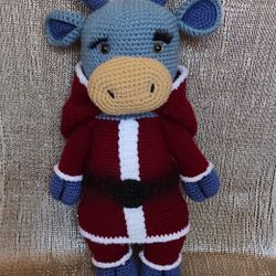 Christmas Bull, Yarn, Decorative 