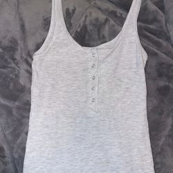 Brandy Melville button up crop top