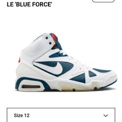 Nike Air Hoop Structure Blue And White Color Way
