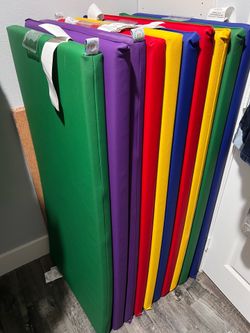 Kids SoftZone Rainbow Rest Mat, 2in, Sleeping Pad, Assorted, 10 piece