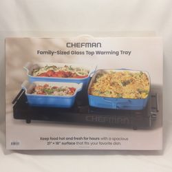 Chefman Family Sized Glass Top Warming Tray