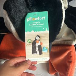 Pillow Fort Penguin Blanket