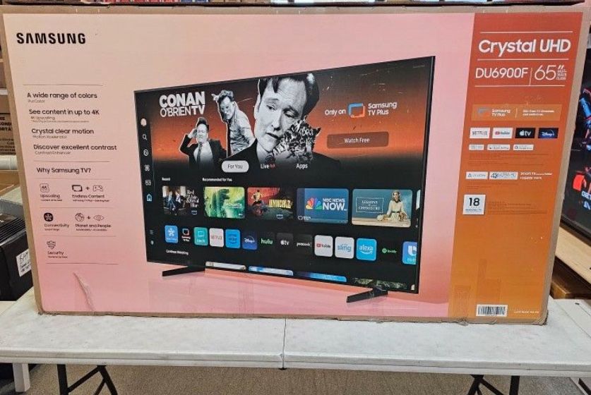 65 TV Samsung smart 4K HGTV $55 down Finance free delivery six month replacement warranty