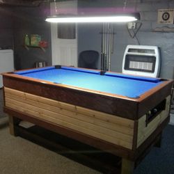 Restored Slate Pool Table