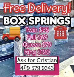 Box Springs Twin box Full box Queen box King box Bases para colchon Box spring