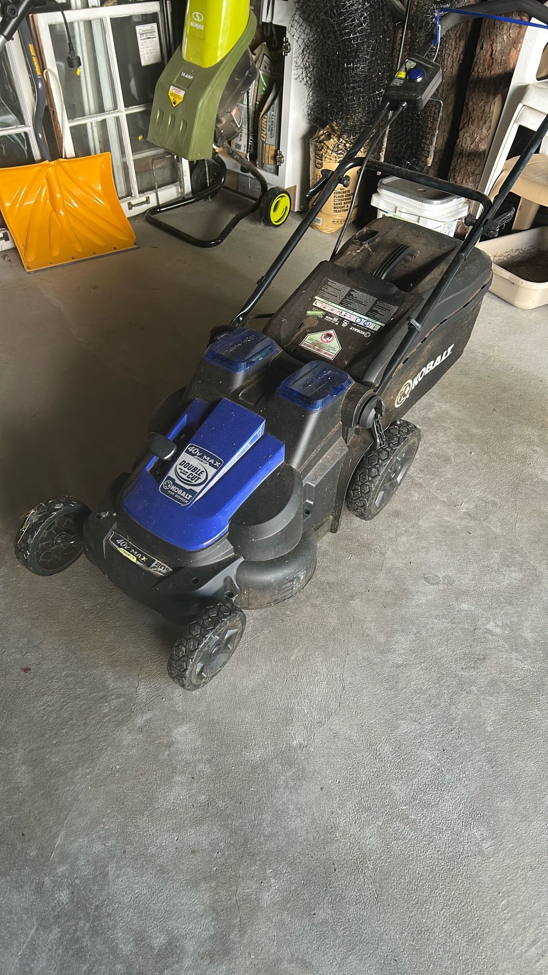 FOR PARTS - Kobalt Double Cut 40v Electric Lawn Mower