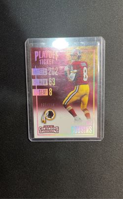 2016 Panini Contenders Kirk Cousins Playoff Ticket /249 Vikings 