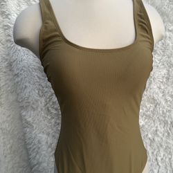 Eomenie Brown one piece bikini set in size medium 