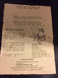 Go-Go Girl Drink Mixer for Sale in Glendale, CA - OfferUp