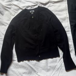 Women’s Black Cropped Cardigan 