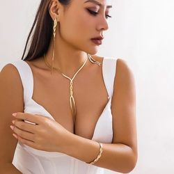 Necklace And Earrings With Bracelet 