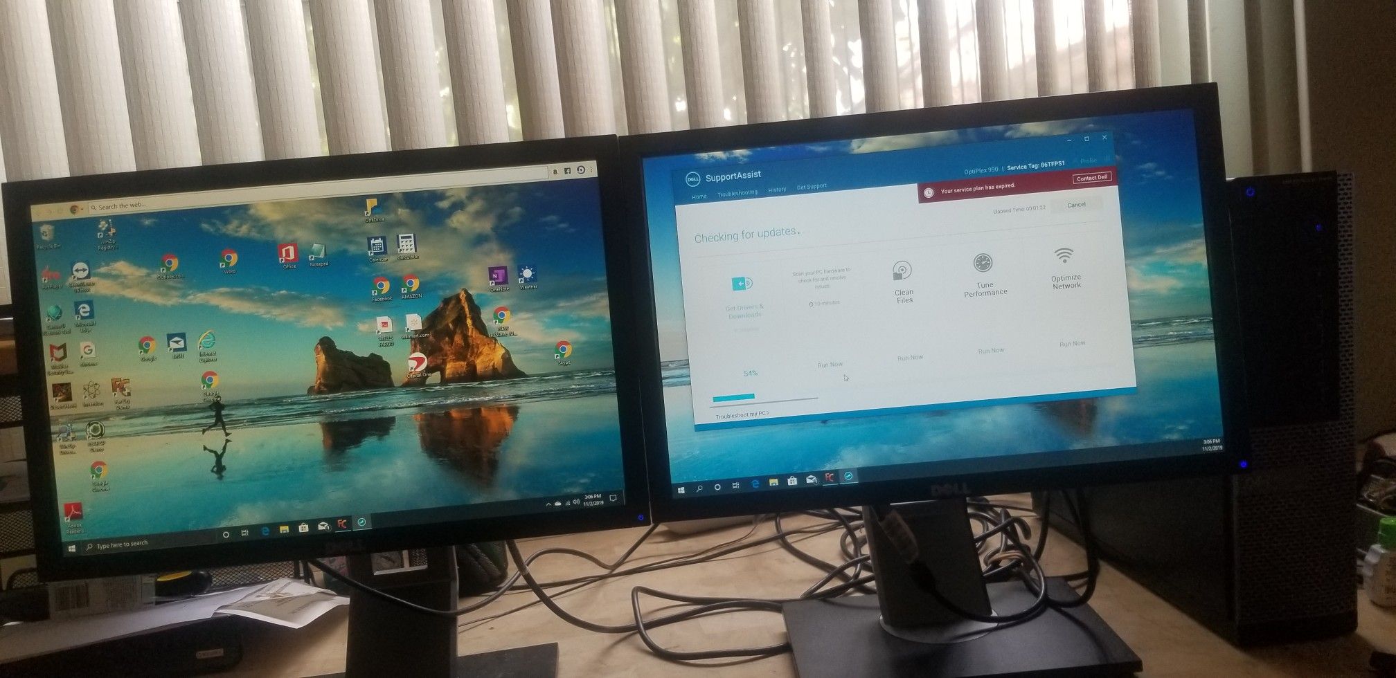 Like new twin Dell 20inch monitor