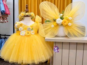 butterfly fairy costume dress for girls - tulle party dress with wings