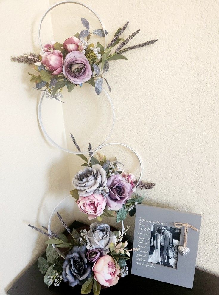 Floral Hoop Decoration
