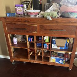 Solid Wood Buffet/wine Rack