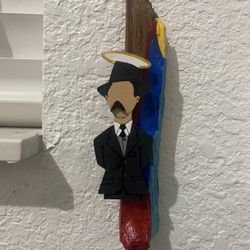 Hand-Painted Saint Dr. José Gregorio Hernández Wood Wall Art – Unique Piece #16 Art, Artesania, Beato 
