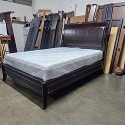 Queen bed and mattress