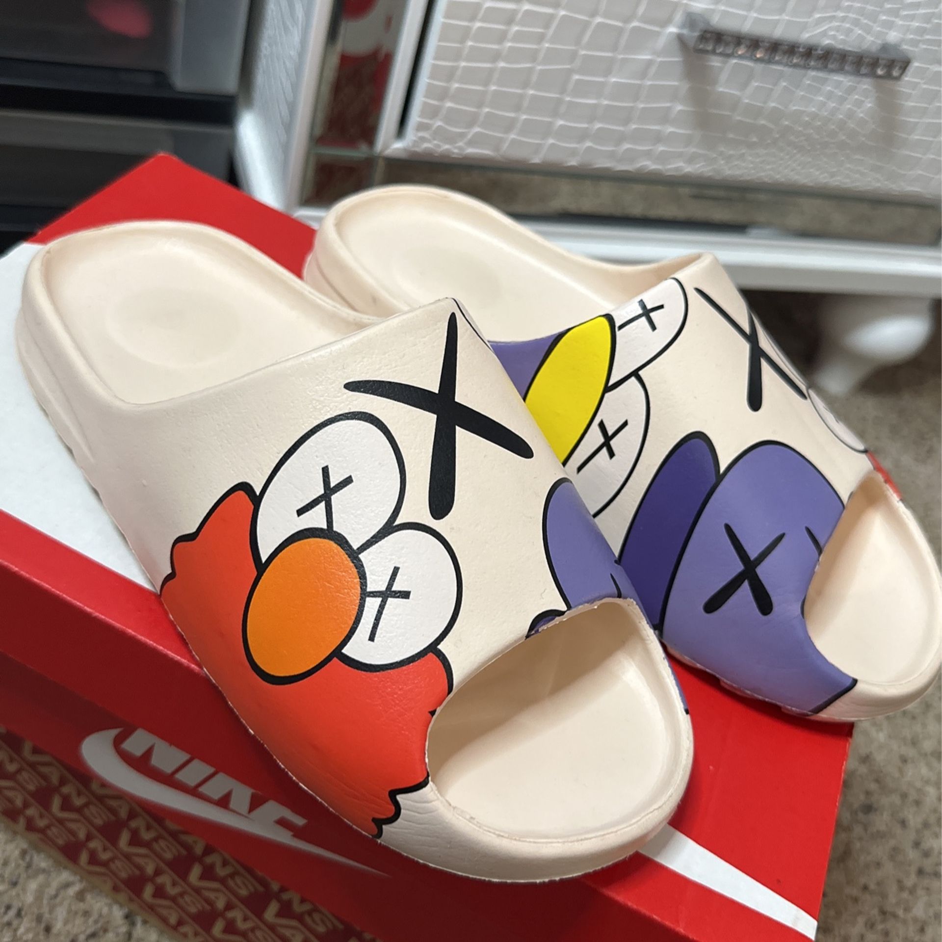 Yeezy Cookie Monster Slippers For Adults Cookie Monster Yeezy Slides