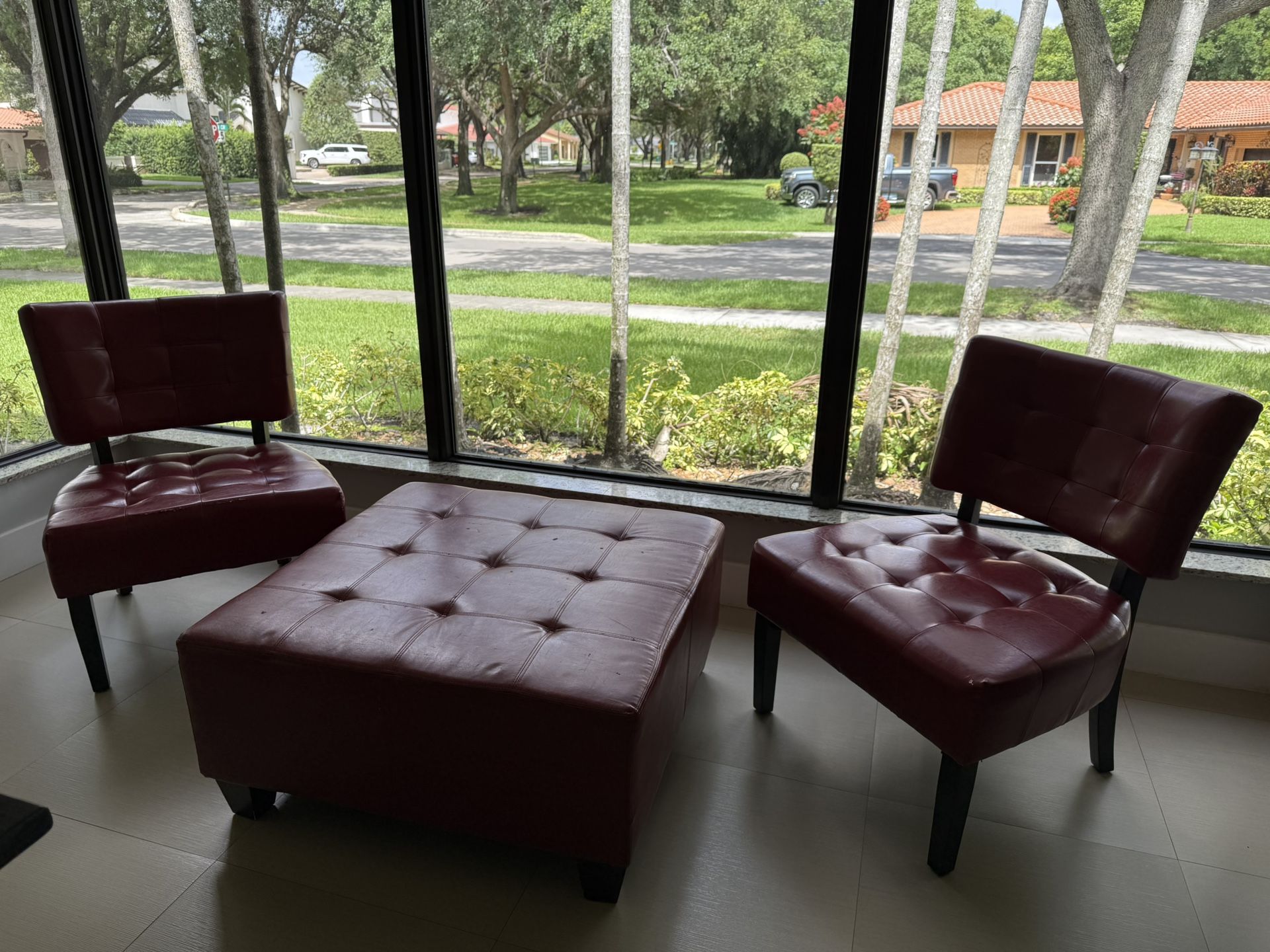 Chairs And Ottoman