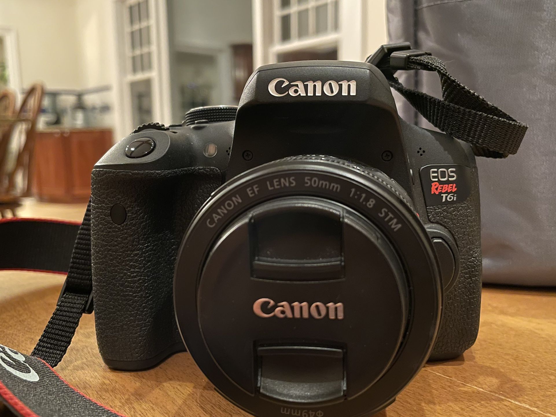 Canon Rebel T6i DSLR Camera Body + 2 Lenses + Accessories