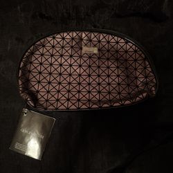 Giorgio Armani Black and Brown Geometric Cosmetic Case