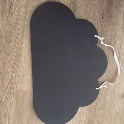 cloud chalkboard sign