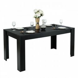 Rectangular Modern Dining Kitchen Table for 6 People 63"