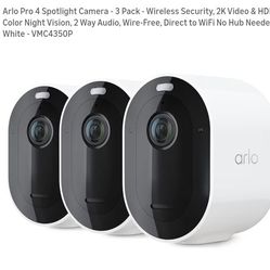 Arlo Pro 4 Spotlight Cameras Set Of 3