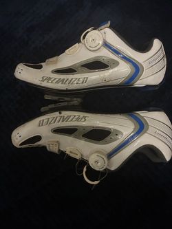 Specialized Expert  Men's Road Cycling Shoes White Blue US 9 Boa Lace