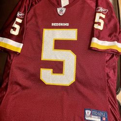 Red Skins Youth Size M Number 5
