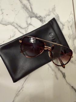 Quay Women’s Tortoise Aviator Sunglasses