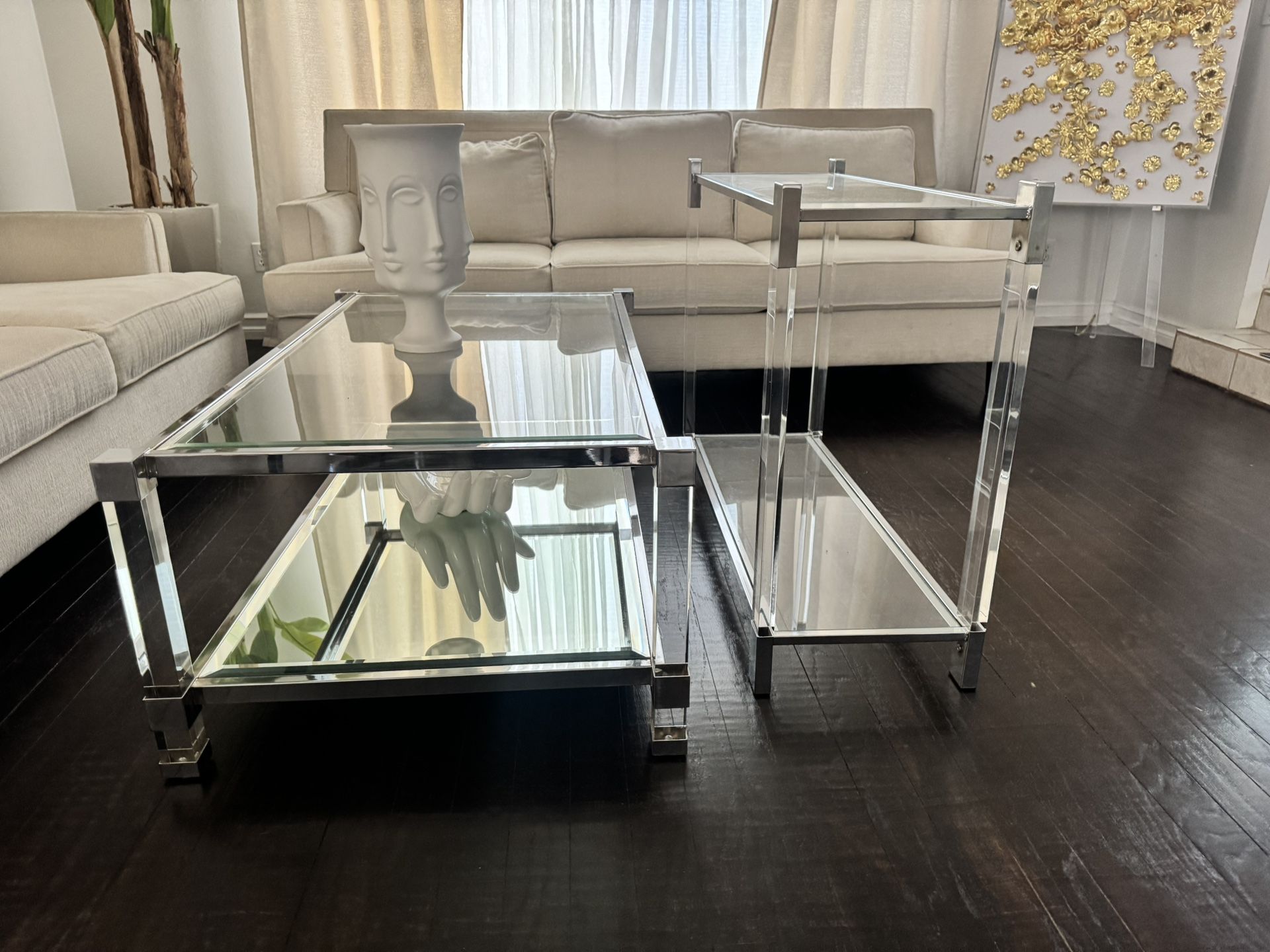 Zgallerie Acrylic Console Table 