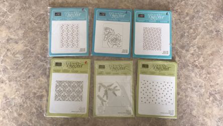 Stampin up embossing folders $5.00 each