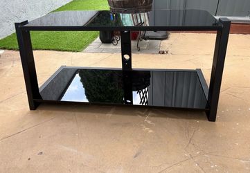 Glass TV stand