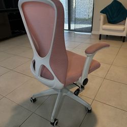 2 Office Chairs (black And Pink) $40 Each Or $70 Both