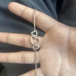 18k gold plated platinum rose gold bracelet 