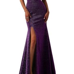 Purple Dress Can Be Worn For Gala, Wedding Guest, Party, Prom, HOCO 