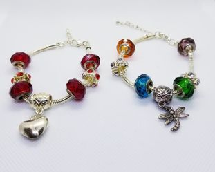 CHARM BRACELETS SET OF 2