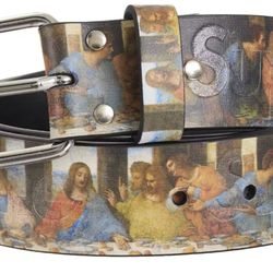 Supreme Last Supper Leather Belt (Size XL).