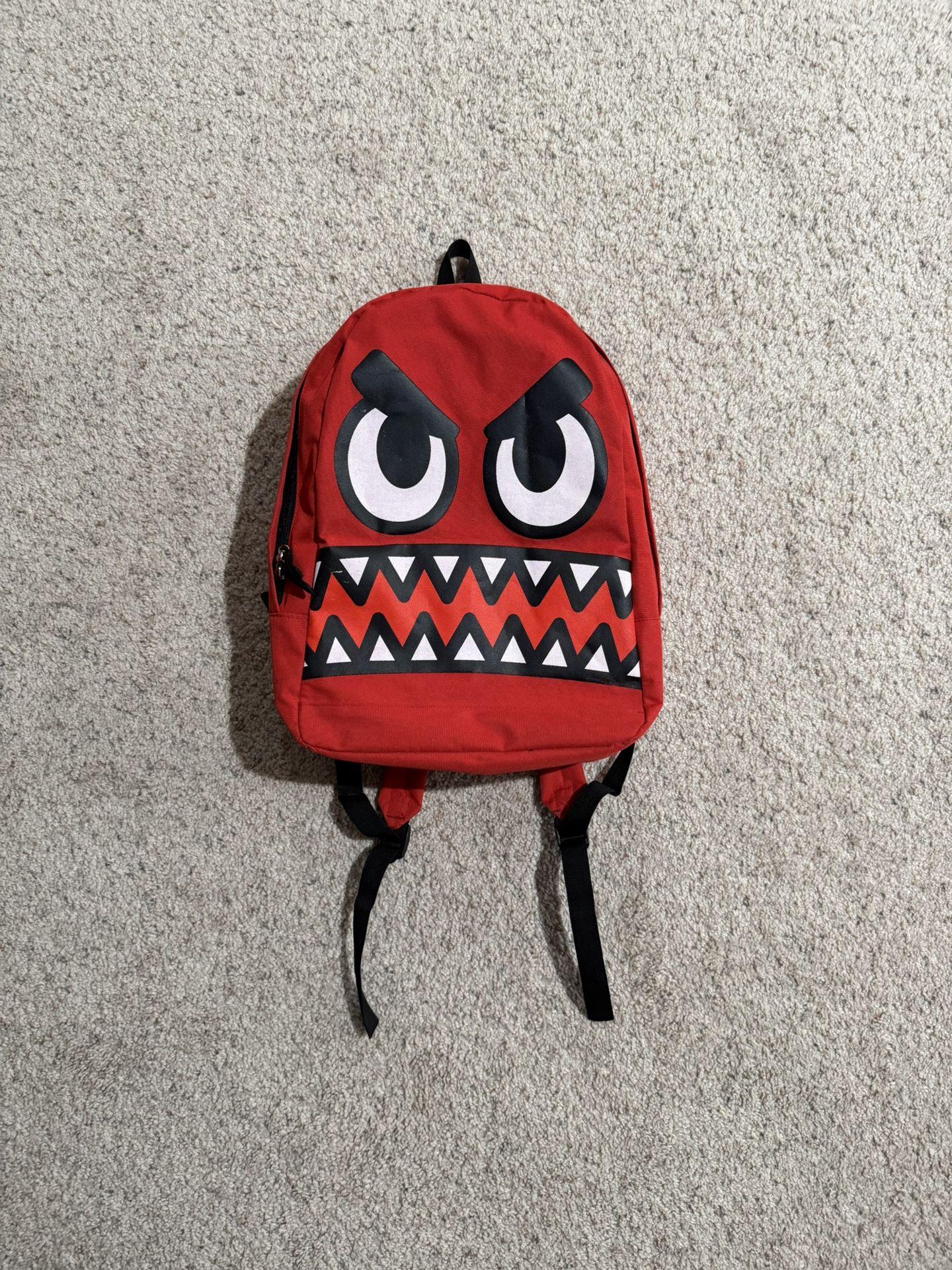 Red Monster Face Backpack