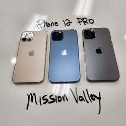 iPhone 12 PRO 128GB Unlocked | Mission Valley Store | w/ Warranty 