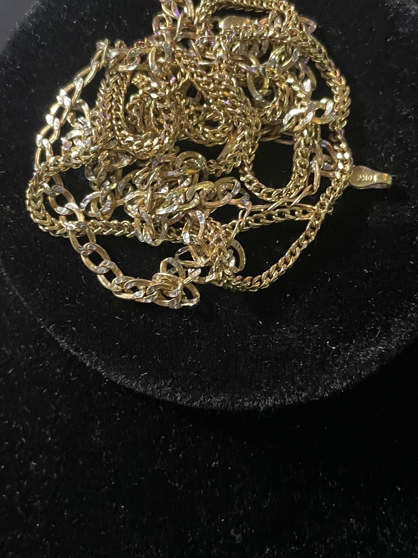 2 10K Gold Necklaces Scrap Gold