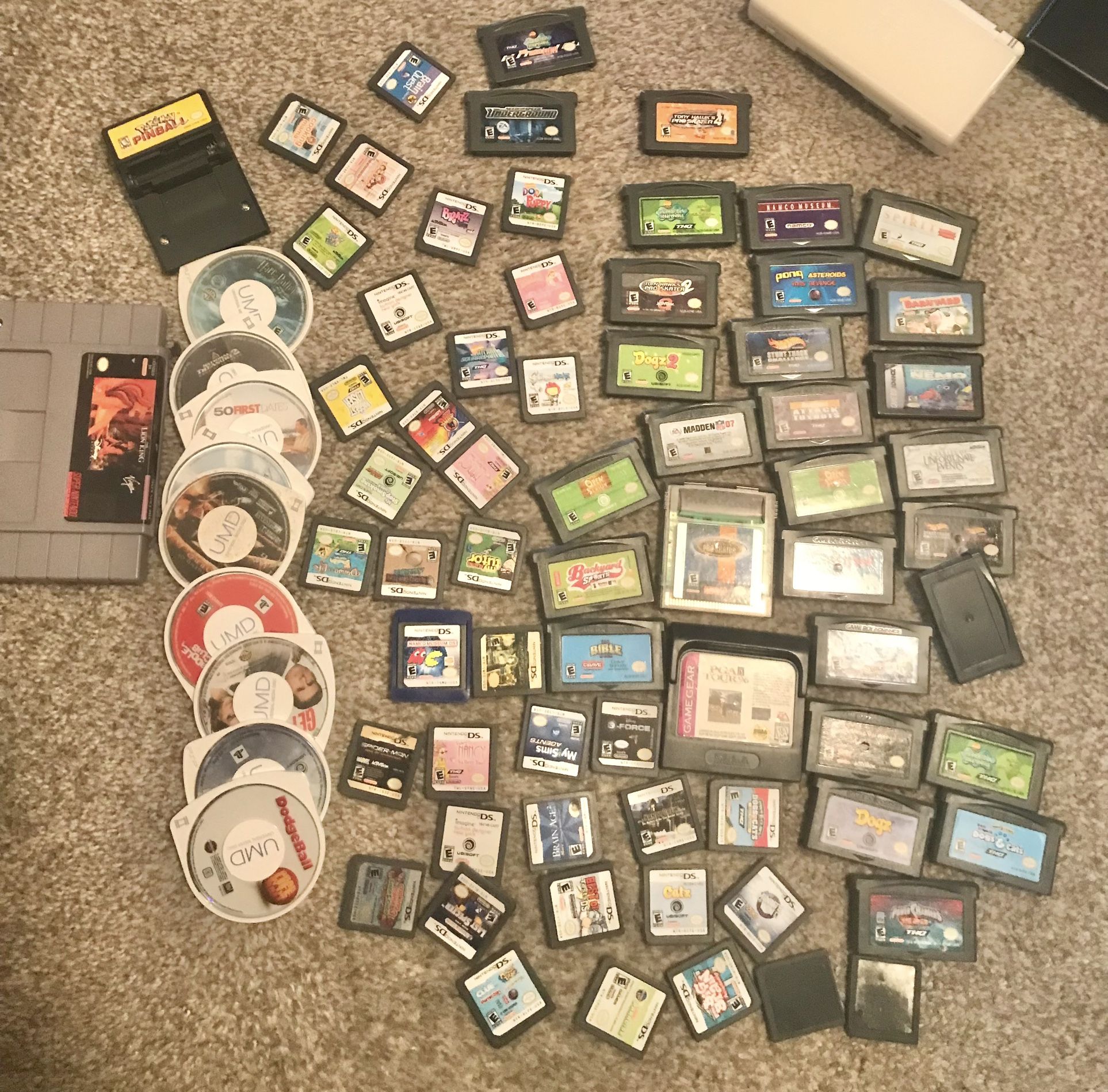 Vintage Game Collection (SGG/PSP/GB/GBC/GBA/DS/3DS/SNES/NES)