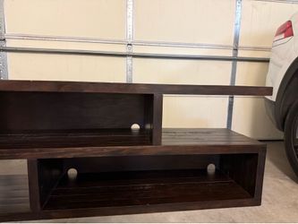 Tv stand solid wood. Rustic wood
