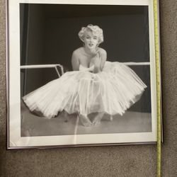Framed Marilyn  Monroe B&W Image